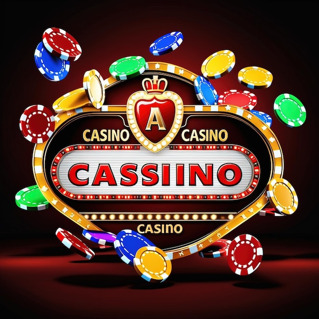un panneau de casino avec le mot casino dessus