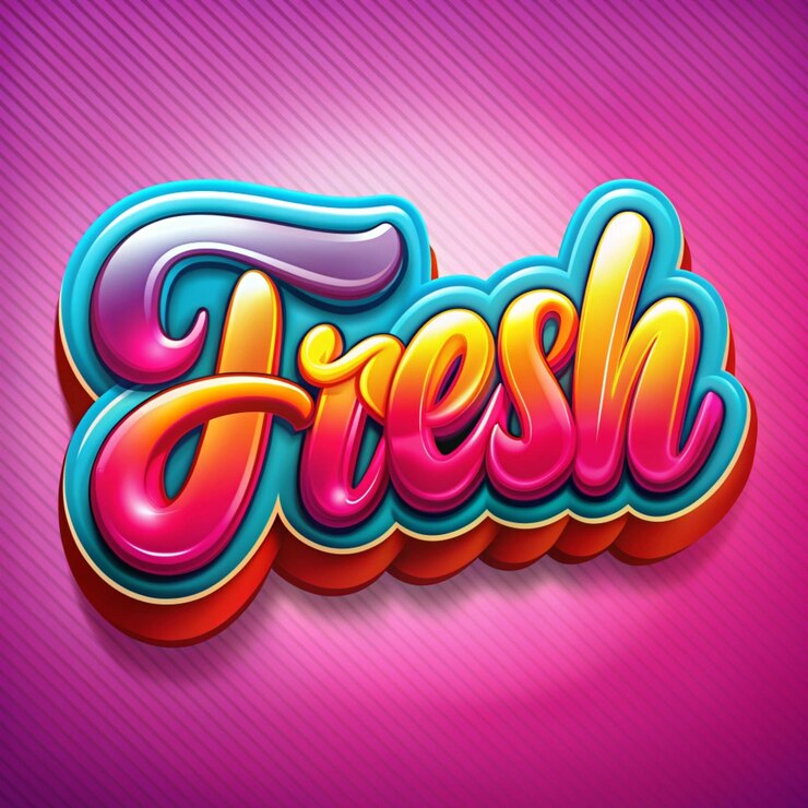 Photo un panneau coloré qui dit des fruits frais