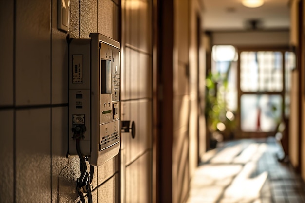 Un panneau électrique dans le couloir d'une maison