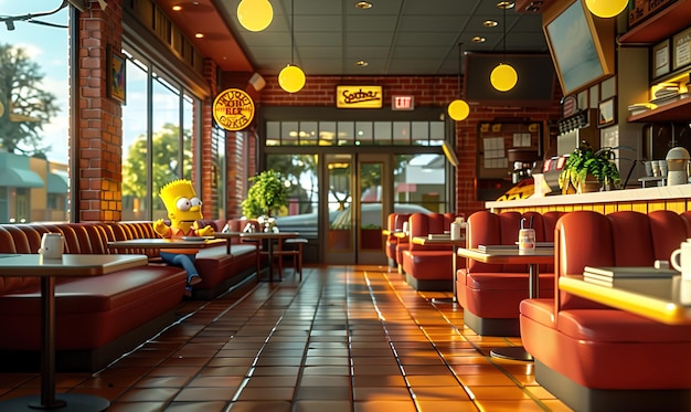 un panneau jaune dans un restaurant dit que le restaurant est ouvert