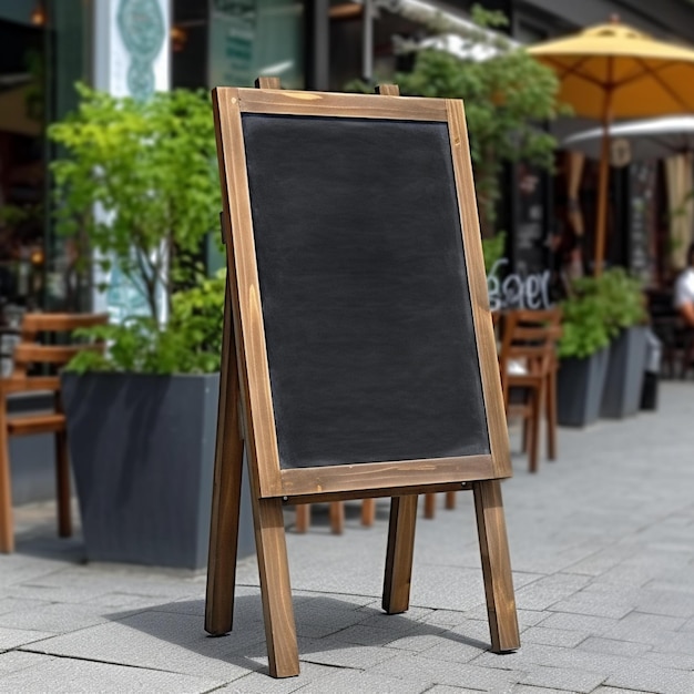 panneau de menu d'un restaurant