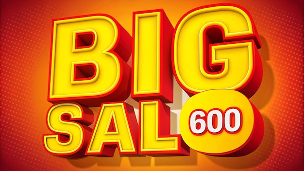 un panneau qui dit grande vente en lettres jaunes