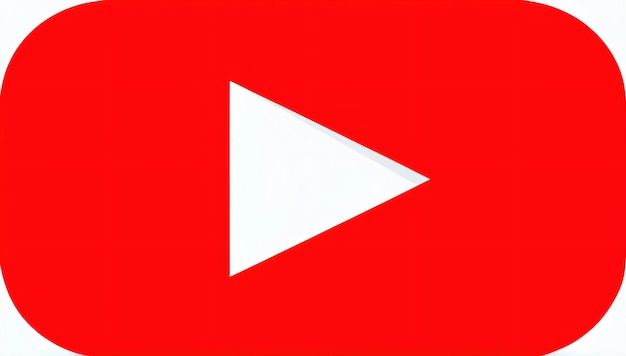 Un panneau rouge avec le logo de YouTube