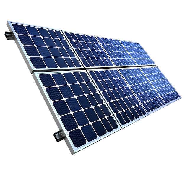 Panneau solaire isolé Un réseau de panneaux solaires à haute efficacité Solution d'énergie propre