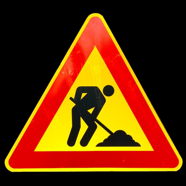 Panneau de travaux routiers