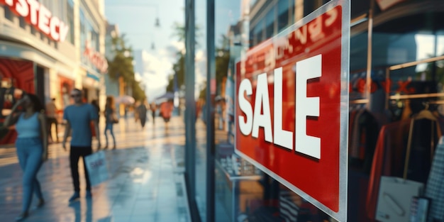 panneau de vente dans le magasin IA générative