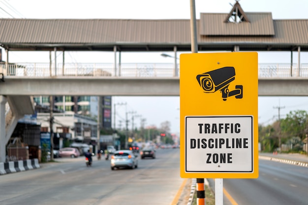 Panneau de zone de discipline de la circulation