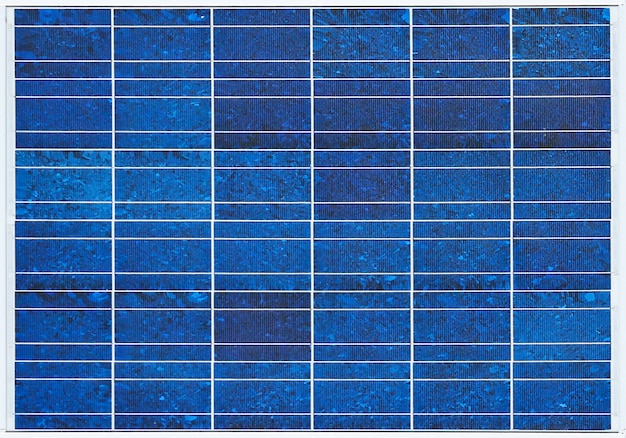 Panneaux De Cellules Solaires Bleus Surface Plaque Mur Texture Fond.