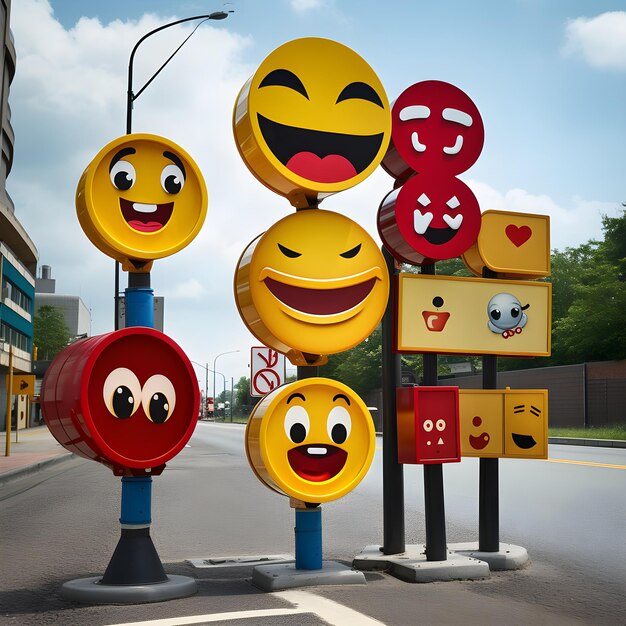 Des panneaux emoji améliorant l'environnement urbain