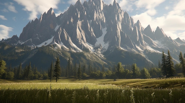 panorama des alpes montagne image photographique créative en haute définition