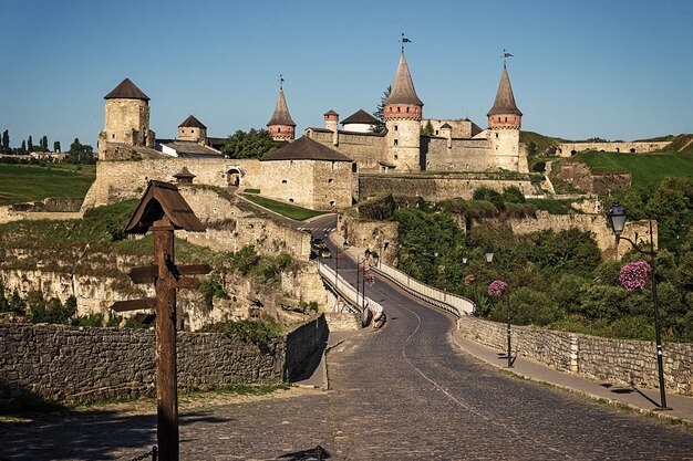 Panorama du château de Kamianets-Podilskyi, Ukraine