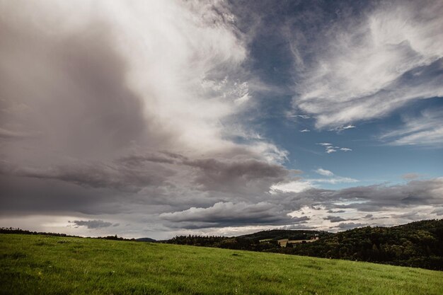 Photo le panorama du ciel