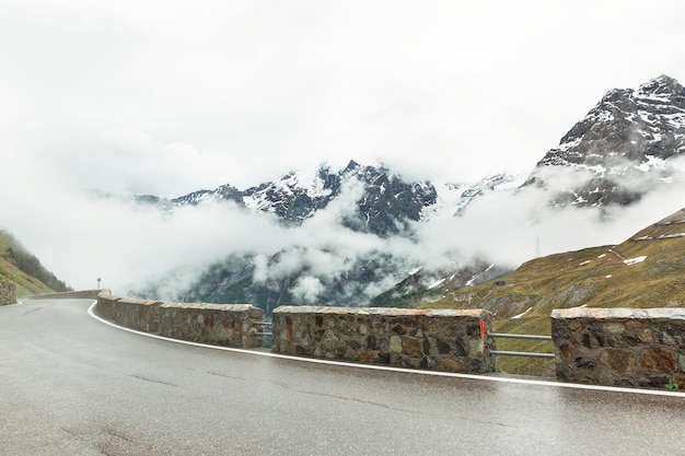 Panorama du col du Stelvio, Italie