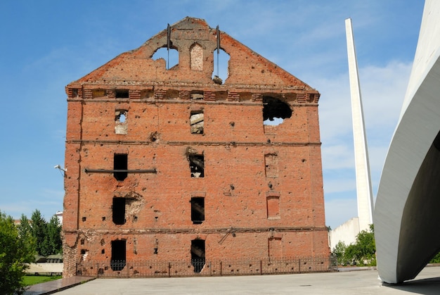 Panorama du musée Lutte contre Stalingrad Le moulin détruit Volgograd Russie