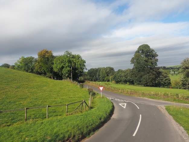 Panorama du pays anglais à Salisbury