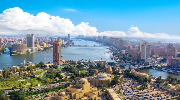 Panorama du paysage urbain du Caire