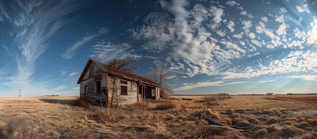 Photo panorama de l'emplacement abandonné