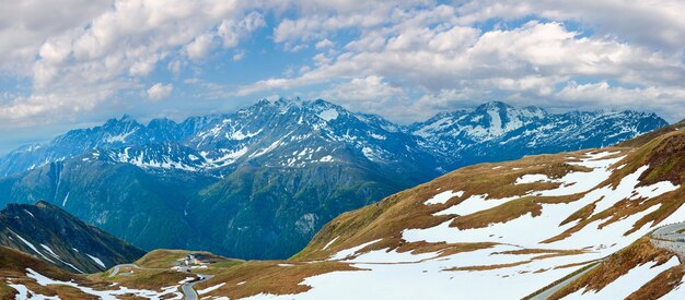 Panorama d'été des Alpes Autriche