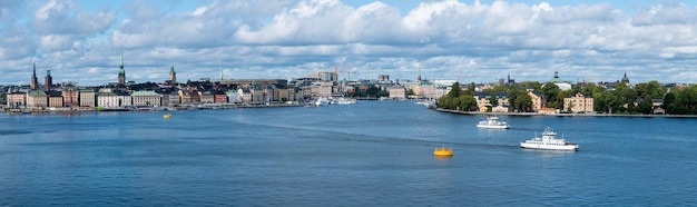 Panorama de Gamla Stan à Stockholm en Suède