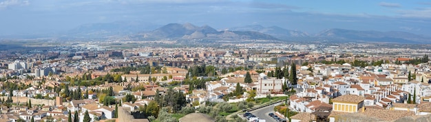 Panorama de Grenade depuis la colline