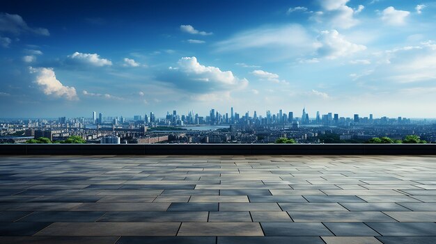 Panorama de l'horizon urbain