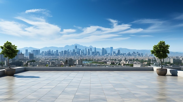 Panorama de l'horizon urbain