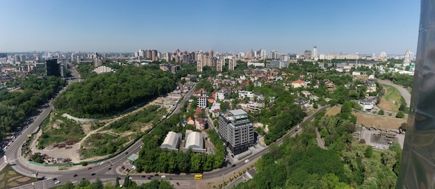 Panorama de Kiev d'un point de vue élevé, Ukraine