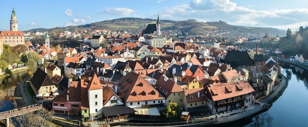 Panorama de Krumlov en République tchèque