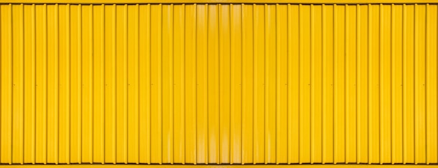 Panorama de la ligne rayée de conteneur boîte jaune texturé