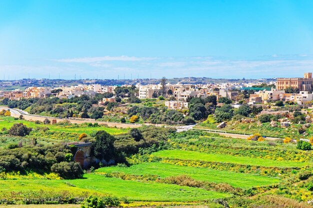 Panorama de Mdina au printemps, Malte