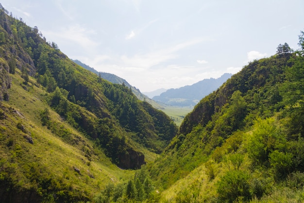 Panorama des montagnes de l&#39;Altaï