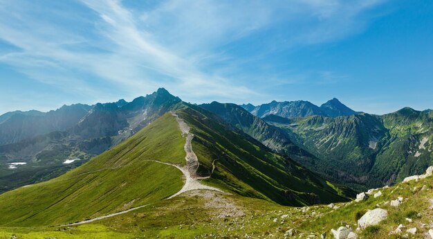 Panorama des montagnes Tatra été Pologne