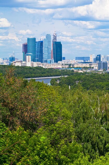 Panorama de la nouvelle ville de Moscou