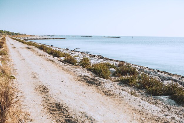 Panorama de la plage en journée ensoleillée