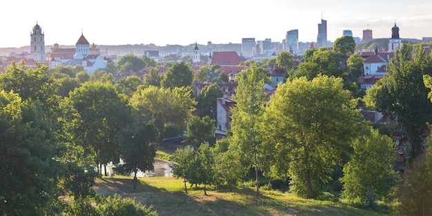 Panorama de la vieille ville, Vilnius, Lituanie