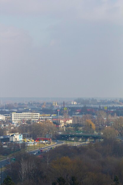 Photo panorama de la ville de lublin