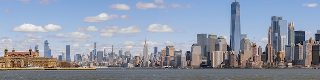 Photo panorama de la ville de new york