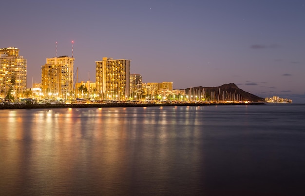 Panorama de Waikiki Honolulu Hawaï