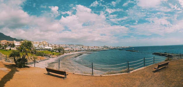 Panormica playa Fanabe à Tenerife