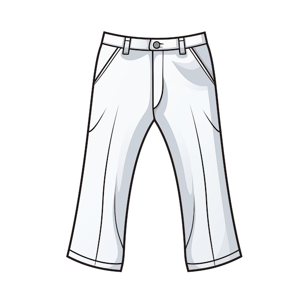 pantalon isolé sur fond blanc
