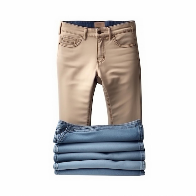 un pantalon pour homme avec une ceinture marron.