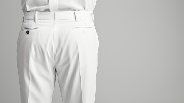 Photo des pantalons élégants pour une élégance sans effort sur fond blanc