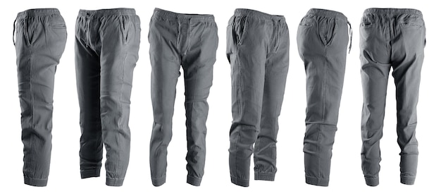 Des pantalons de jogger isolés sur un fond blanc