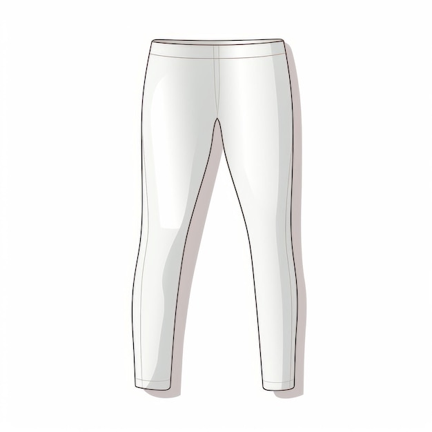 Des pantalons léggings blancs élégants dans un style de couche transparente