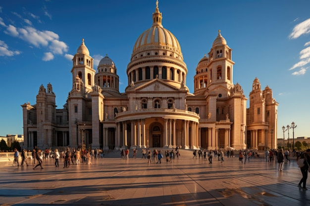 Panthéon de Paris l'élégance historique sous le ciel génératif IA