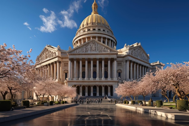 Panthéon de Paris l'élégance historique sous le ciel génératif IA