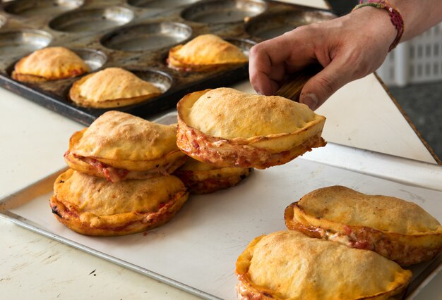 Panzerotti frais italiens