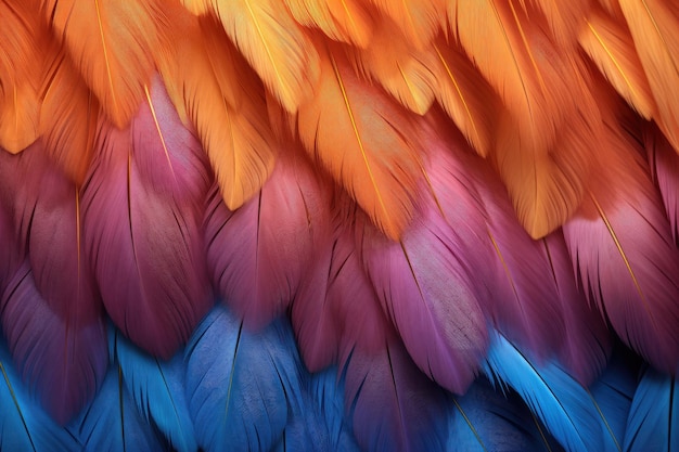 un paon coloré avec des plumes comme des plumes.