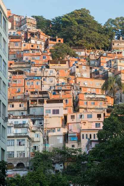 Paon Favela à Copacabana à Rio de Janeiro Brésil