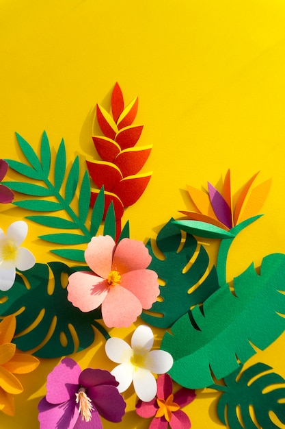 Papercraft Nature Pétales Nature Tropicale